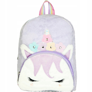 Školský batoh - Batoh - Unicorn Unicorn Cekiny kožušina Pink !!