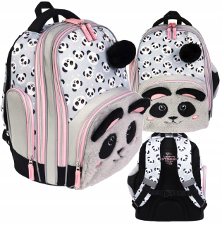 Školský batoh - Školský batoh panda bambino bambino plyš