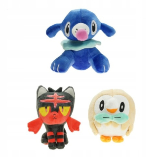 Pokémon - Pokemon Litten Poppy Poppy Rowlet 20cm 3ks