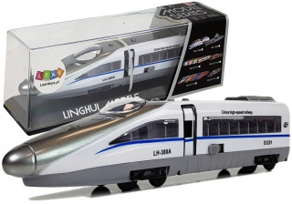 VLAK PENDOLINO S STRUNOU BIELYMI SO ZVUKOM