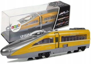 VLAK PENDOLINO SO ŽLTÝM STRÁNKOM SO ZVUKOM