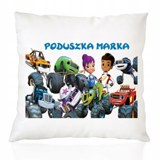 Detský vankúš - Vankúš na plameň a mega stroj + darček pre deti darček
