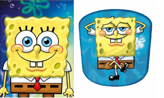 Detský vankúš - Dekoratívny vankúš Spongebob + fleece prikrývka