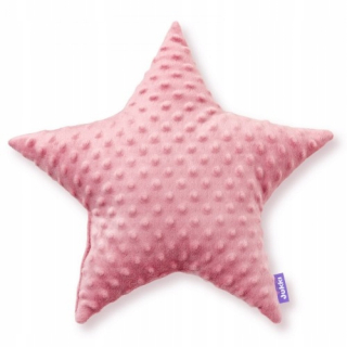 Detský dekoračný vankúš - Minky Star vankúš - Old Rose Minky