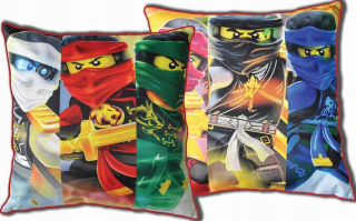 Detský dekoračný vankúš - LEGO NINJAGO NINDJAGO 40x40 Vankúš Originál 100%