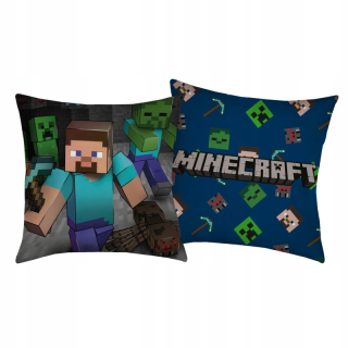 Detský vankúš - Minecraft 40/40 vankúš Steve Zombie License