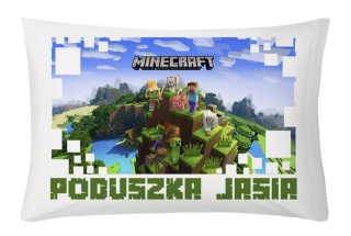Detský vankúš - Vankúš Minecraft Veľký tlač + názov darček N2