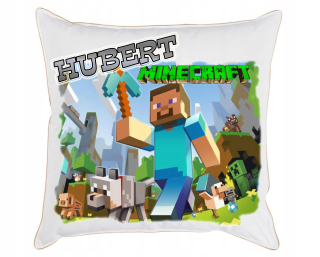 Detský vankúš - Minecraft vankúš+ DEMORATÍVNE MNE MENO