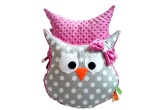 Detský dekoračný vankúš - Vankúš Minky Owl Owl 40x35 Cuddly