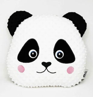 Detský dekoračný vankúš - Vankúš Teddy Bear Panda Cuddly vyšíva s menom