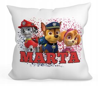 Detský vankúš - Vankúš PAW PSI Patrol Team 40x40+akékoľvek meno