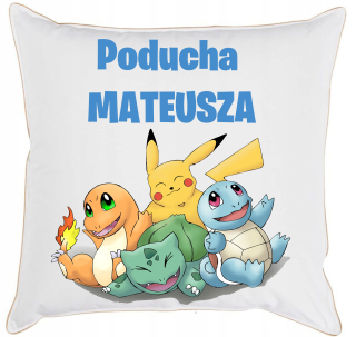 Detský vankúš - Pikachu Friends Pokemon vankúš+meno dieťaťa