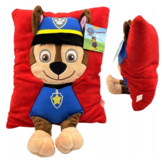 Detský vankúš - Patrol Patrol Chase 3D vankúš konvexne 40 cm prenasledovanie