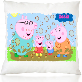 Detský vankúš - Peppa Pig vankúš + meno dieťaťa pre darček zadarmo