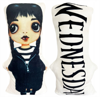 Detský vankúš - Streda vankúš Addams plyšový maskot 50 cm