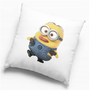 Detský dekoračný vankúš - Vankúš s tlakom Minion s menom darček