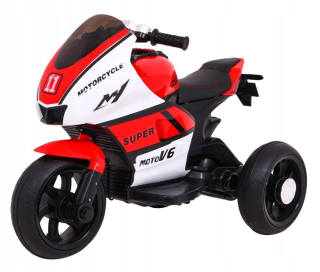 Super motocykel červený voz