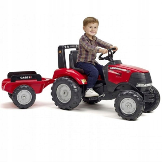 Detský traktor vozidla pre pedále s prívesom