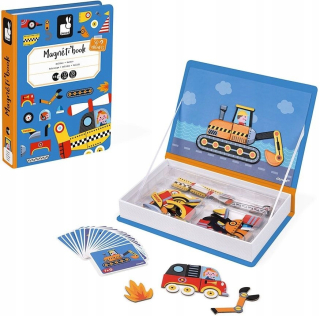 VOZIDLÁ magnetické puzzle automagnety JANOD
