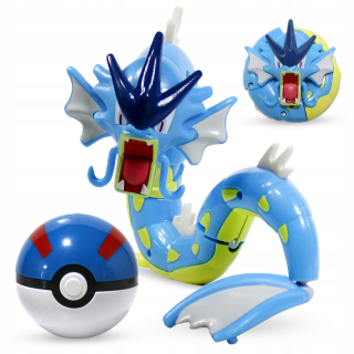 Pokemon -  Pokeball + skladací pokémon go figurín gyarados