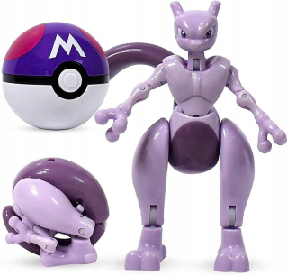 Pokemon -  Pokeball + skladací pokémon go figurín mewtu