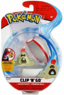 Pokemon figúrka - SandyGast + Pokéballov
