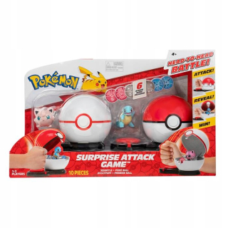 Pokemon hra prekvapivý útok Squirtle a Jigglypuff