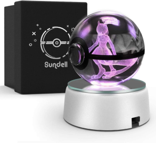 Pokémon - Pokemon Nočné lampa LED crystal ball 3D