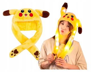 Pokemon - Pokemon Pikachu pohybujúce sa čiapka žiariaca uši
