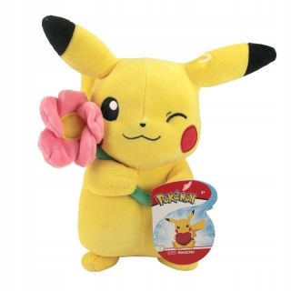 Pokémon - PIKACHU POKEMON PLUS 20CM S KVETOM