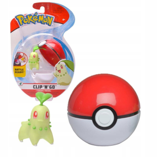 Pokémon - Pokemon kokeball klip n ísť figúrka chikorita 24h