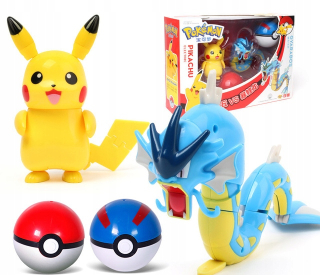 Pokémon - Pokemon Pokebball postavy Pikachu Gyarados