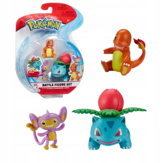 Pokemon set 3 figúrky Ivysaur Charmander