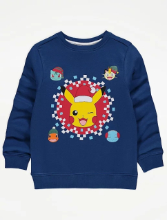 Pokémon - Pokemon Pikachu mikina Christmas Mesh 110-116 / 5-6
