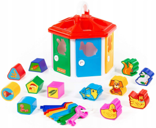 Polesie Cottage triedič Blocks postavy EDU tvary