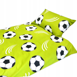 Detský set paplón, vankúš - Poľská posteľná bielizeň 100x160 + 40x60 futbal