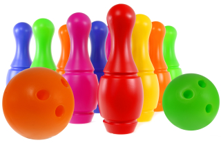 Poľskí mega bowlingové pre deti 32cm, 10 ks + 2 guľky