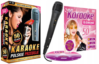 Poľské hity + karaoke pre dievčatá DVD + Mikr.