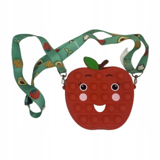 Pop It Push Bubble Handbag Sachet Wallet Apple