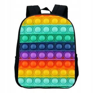 Školský batoh - Pop It Push Bubble Fidget Sensors School Backpacks