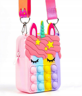 POP IT BAG CLUTCH PEŇAŽENKA PUSH BUBBLE DETI