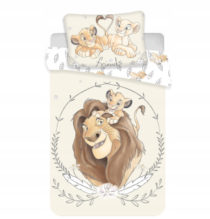 Detský set paplón, vankúš - Posteľná bielizeň 100x135 Lion Simba Lion Lion Lion Guard Timon