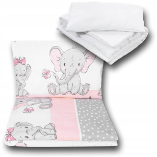 Detský set paplón, vankúš - Posteľná bielizeň 120x90 pre 120x60 detskú postieľku s náplňou