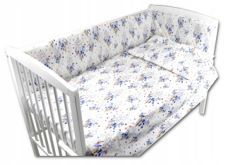 Detský set paplón, vankúš - Detská podstielka Žiarivá ovčie psa psa 160 x 200