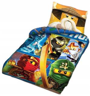 Detský set paplón, vankúš - Posteľná bielizeň 140x200 ninjago jay cole ninja dieťa