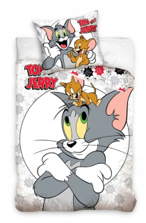 Detský set paplón, vankúš - Posteľná bielizeň 140x200 Tom & Jerry