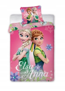 Detský set paplón, vankúš - Posteľná bielizeň 140x200 ICE FROZEN ELSA SVEN 112