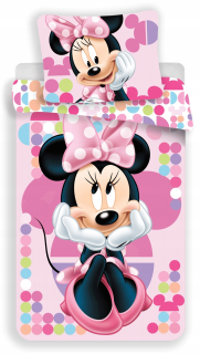 Detský set paplón, vankúš - Posteľná myš Minnie Mickey 160x200 bavlna