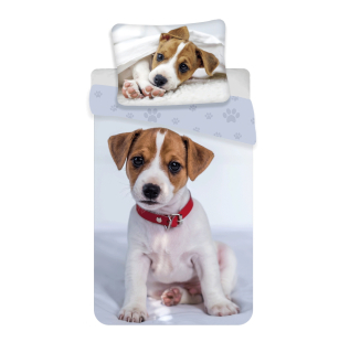 Detský set paplón, vankúš - Posteľná bielizeň 140x200 Dog Jack Russel Terrier Dog 3