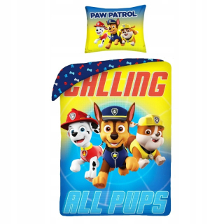 Paw Patrol - Lôžkoviny 140x200 Dog Patrol Chase Marshall Štrk